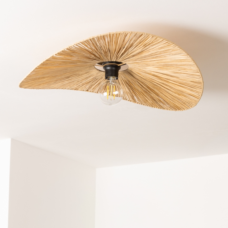 Brilagi - LED-Aufputz-Deckenleuchte CERIA BOHO 1xE27/40W/230V Ø 60 cm Raffia
