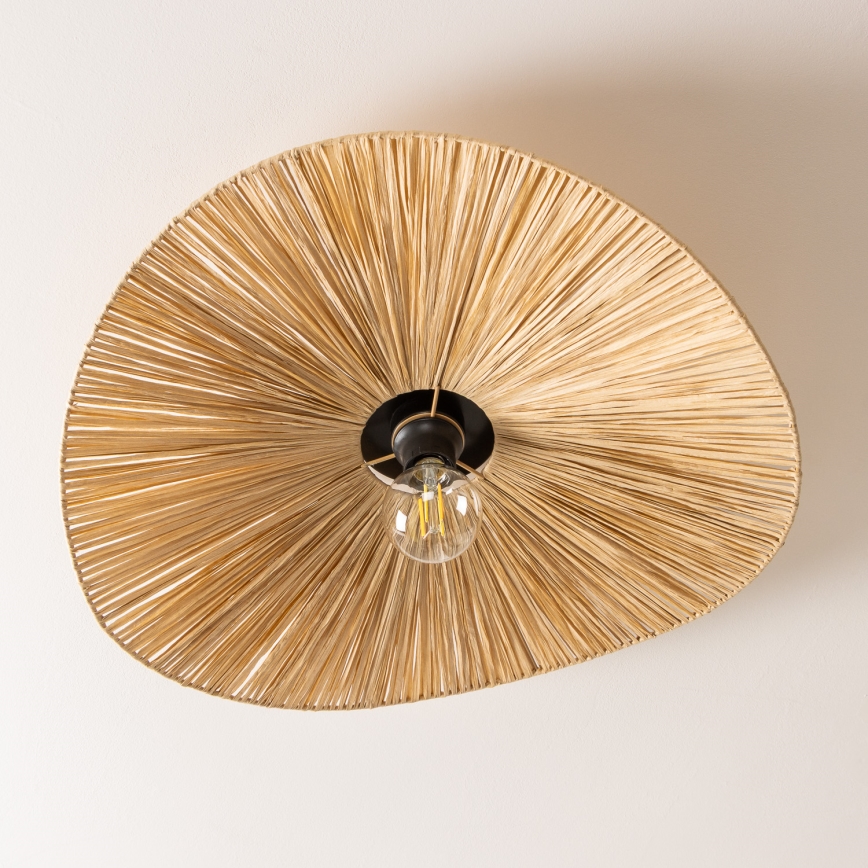 Brilagi - LED-Aufputz-Deckenleuchte CERIA BOHO 1xE27/40W/230V Ø 60 cm Raffia