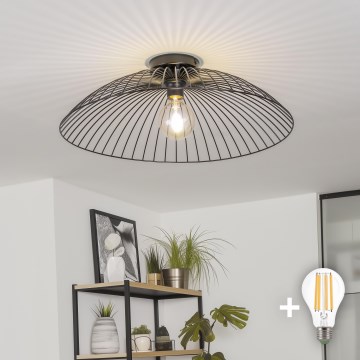 Brilagi - LED-Aufputz-Deckenleuchte CERIA WIRE 1xE27/40W/230V Ø 60 cm schwarz