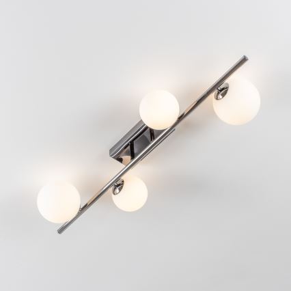 Brilagi - LED Aufputz-Deckenleuchte MILLA 4xG9/3W/230V schwarz/chrom/weiß