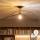 Brilagi - LED-Aufputz-Kronleuchter CERIA WIRE 1xE27/60W/230V 60x80 cm schwarz/bronze