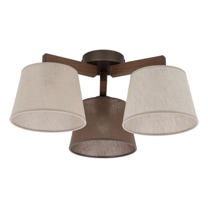 BRILAGI - LED Aufputz-Kronleuchter LATTE 3xE27/15W/230V Kiefer/Mix