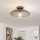 Brilagi - LED-Aufputzleuchte CERIA WIRE 1xE27/40W/230V Ø 26 cm schwarz