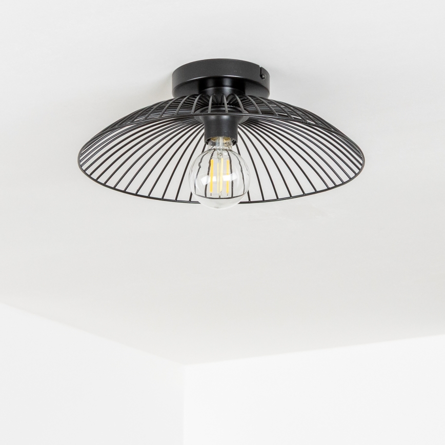 Brilagi - LED-Aufputzleuchte CERIA WIRE 1xE27/40W/230V Ø 26 cm schwarz