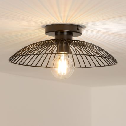 Brilagi - LED-Aufputzleuchte CERIA WIRE 1xE27/40W/230V Ø 26 cm schwarz