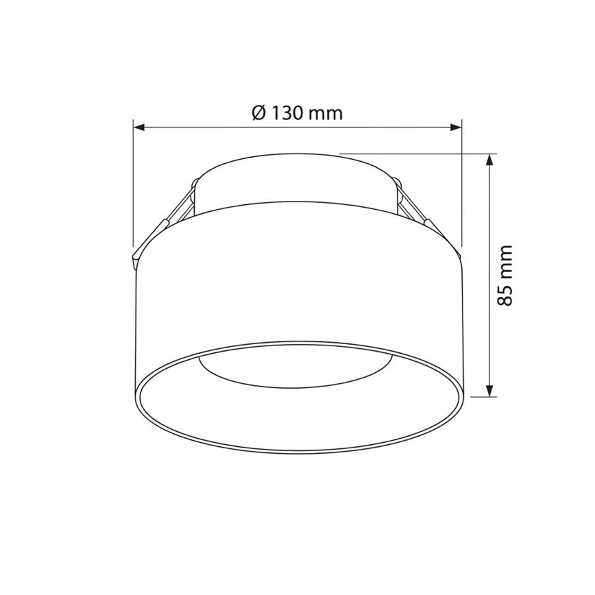 Brilagi - LED RGB+CCT Lampada da incasso dimmerabile AURA LUX 1xGX53/14W/230V 2700-6500K Wi-Fi Tuya nero/fumé