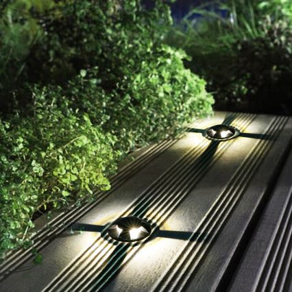 Brilagi - LED Außen befahrbare Bodeneinbauleuchte GROUNDRAY LED/1W/230V schwarz IP67