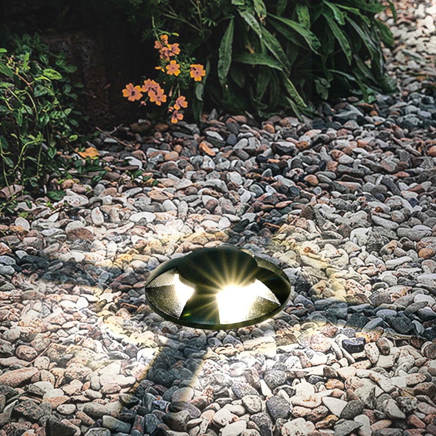 Brilagi - LED Außen befahrbare Bodeneinbauleuchte GROUNDRAY LED/1W/230V schwarz IP67