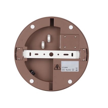 Brilagi - LED-Außen-Deckenleuchte BENE LED/24W/230V Ø 26 cm braun IP54