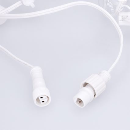 Brilagi - LED-Außen-Lichterkette GIRLANDA 25xE12/0,8W/230V 20m weiß IP44 warmweiß