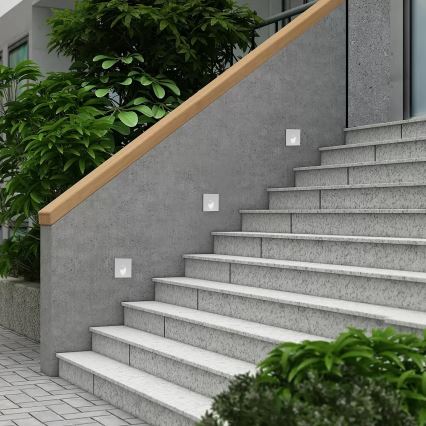 Brilagi - LED Außen-Einbauleuchte STAIRDOT LED/2W/230V weiß IP65 eckig
