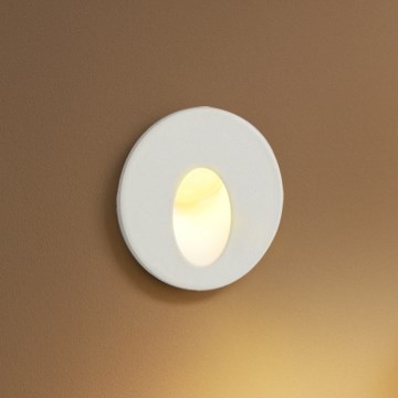 Brilagi - LED Außen-Einbauleuchte STAIRDOT LED/2W/230V weiß IP65 rund