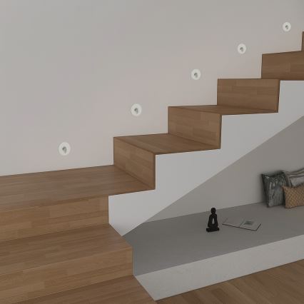 Brilagi - LED Außen-Einbauleuchte STAIRDOT LED/2W/230V weiß IP65 rund