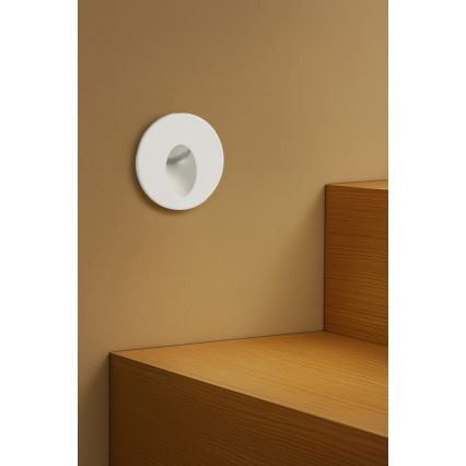 Brilagi - LED Außen-Einbauleuchte STAIRDOT LED/2W/230V weiß IP65 rund