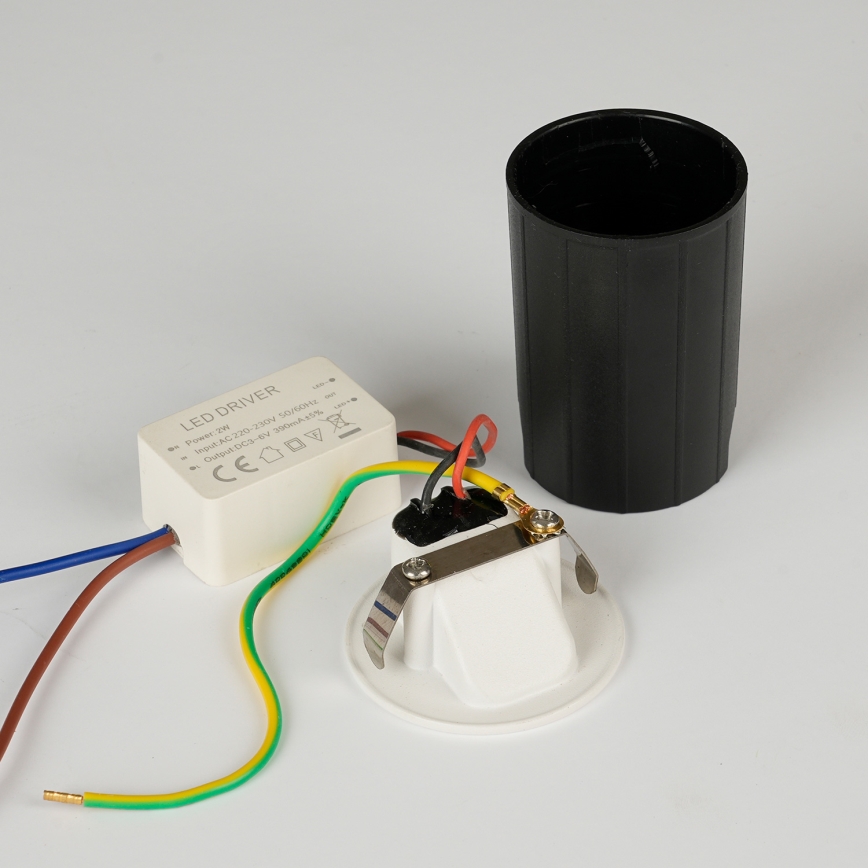 Brilagi - LED Außen-Einbauleuchte STAIRDOT LED/2W/230V weiß IP65 rund