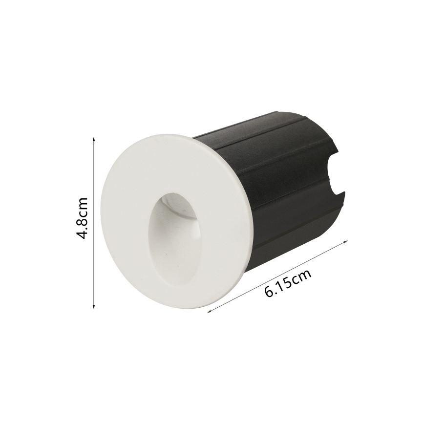 Brilagi - LED Außen-Einbauleuchte STAIRDOT LED/2W/230V weiß IP65 rund