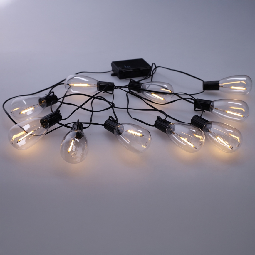 Brilagi - LED-Außen-Lichterkette 10xLED/3xAA 3,2 m IP44 warmweiß