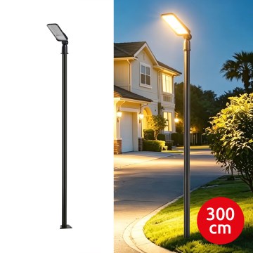 Brilagi - LED-Außen-Straßenlaterne mit 3 m Mast und Gelenk URBANLIGHT LED/50W/230V schwarz IP65