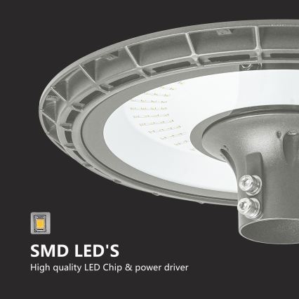 BRILAGI - LED Außen-Straßenleuchte mit 3 m Mast URBANSPARK LED/120W/230V grau IP65
