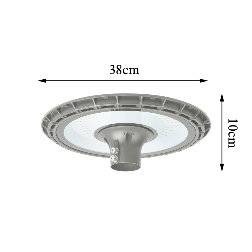 BRILAGI - LED Außen-Straßenleuchte mit 3 m Mast URBANSPARK LED/120W/230V grau IP65