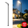Brilagi - LED-Außen-Straßenleuchte mit 4 m Mast und schwenkbarem Gelenk URBANLIGHT LED/200W/230V schwarz IP65