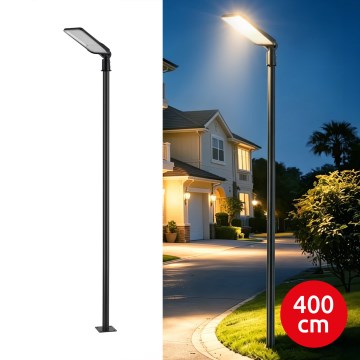 Brilagi - LED-Außen-Straßenleuchte mit 4 m Mast und schwenkbarem Gelenk URBANLIGHT LED/200W/230V schwarz IP65