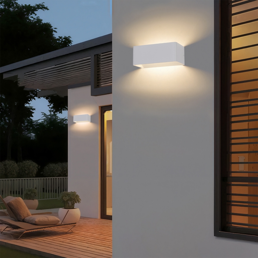 Brilagi - LED Außen-Wandleuchte DONNANI LED/7W/230V 20 cm weiß IP44