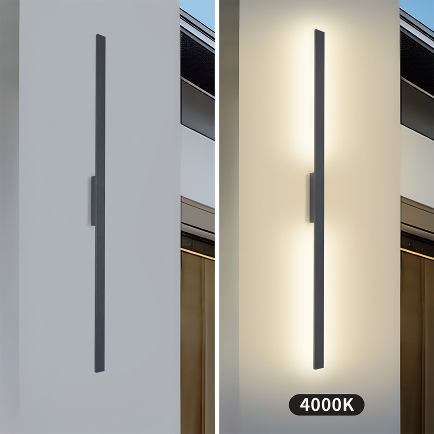 Brilagi - LED Außenwandleuchte LUNA LED/30W/230V 4000K IP65 150 cm Anthrazit CRI 90