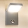 Brilagi - LED Außen-Wandleuchte mit Bewegungsmelder RIANO LED/8W/230V silber IP65