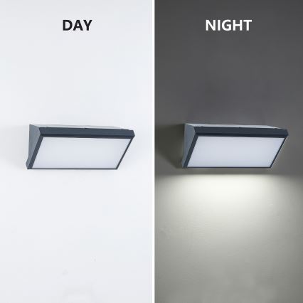 Brilagi - LED-Außenwandleuchte mit Sensor TRIANGLE LED/20W/230V Anthrazit IP65