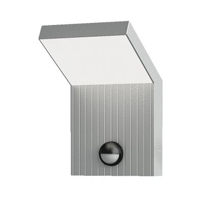 Brilagi - LED Außen-Wandleuchte mit Bewegungsmelder RIANO LED/8W/230V silber IP65