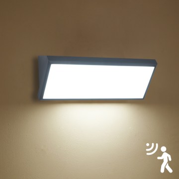 Brilagi - LED Außen-Wandleuchte mit Sensor TRIANGLE LED/42W/230V 45 cm Anthrazit IP65
