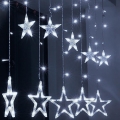 Brilagi - LED-Außen-Weihnachts-Lichtervorhang 123xLED/3xAA/USB 3m IP44 kaltweiß