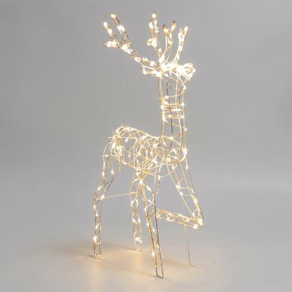 BRILAGI - LED-Außen-Weihnachtsdekoration LED/3,6W/8 Funktionen 150 cm IP44 Rentier warmweiß