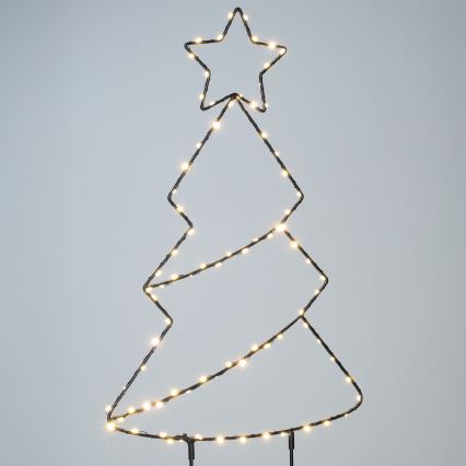 Brilagi - LED-Außen-Weihnachtsdekoration LED/3xAA IP44 68x29 cm Weihnachtsbaum