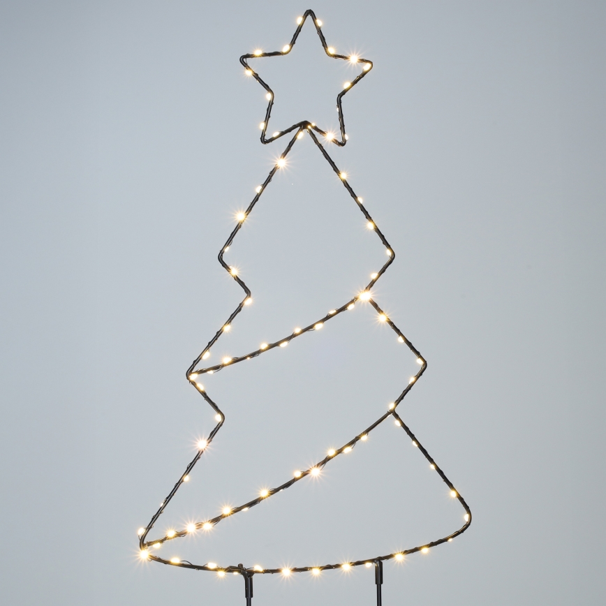 Brilagi - LED-Außen-Weihnachtsdekoration LED/3xAA IP44 68x29 cm Weihnachtsbaum
