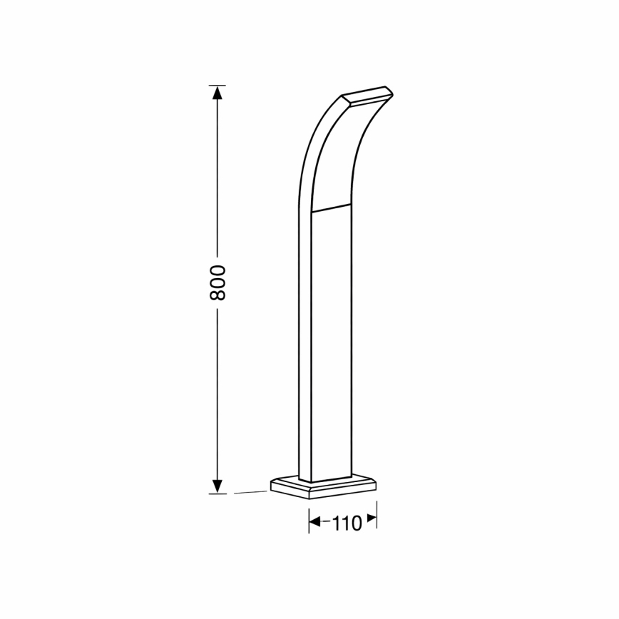 Brilagi - LED-Außenleuchte ARCELO LED/9W/230V 50 cm IP44