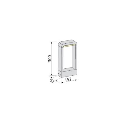 BRILAGI - LED Außenleuchte BARI LED/10W/230V 4000K IP65 30 cm anthrazit