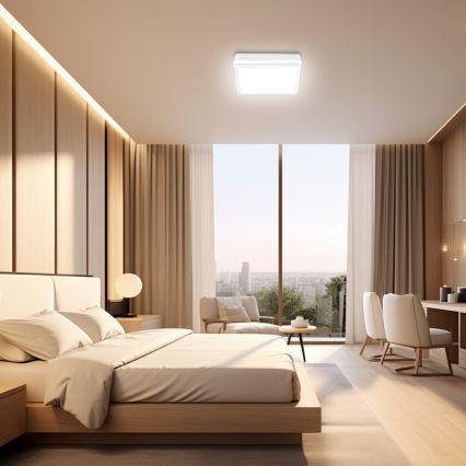 Brilagi - LED-Außenleuchte BENE LED/18W/230V 22x22 cm weiß IP54