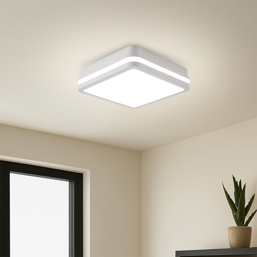 Brilagi - LED Außenleuchte BENE LED/24W/230V 26x26 cm weiß IP54
