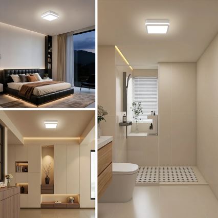 Brilagi - LED Außenleuchte BENE LED/24W/230V 26x26 cm weiß IP54