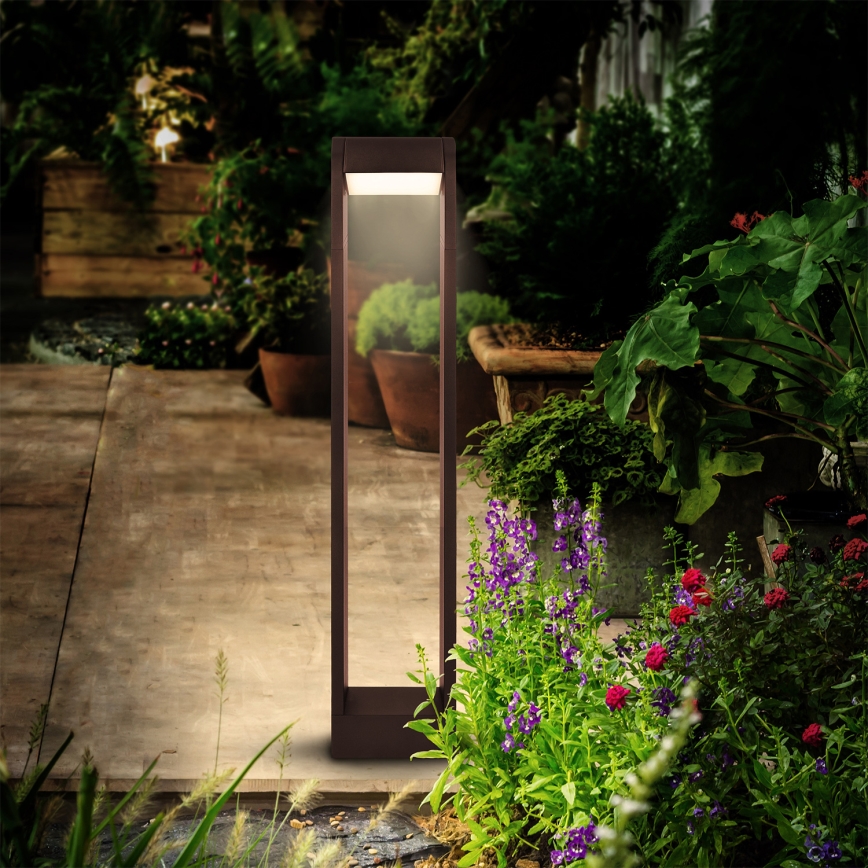 Brilagi - LED-Außenleuchte CROTONE LED/7W/230V braun IP54 80 cm