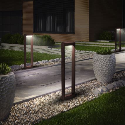 Brilagi - LED-Außenleuchte CROTONE LED/7W/230V braun IP54 80 cm