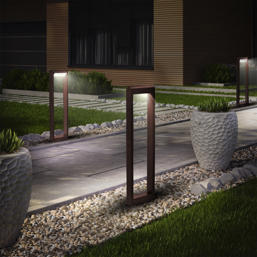 Brilagi - LED-Außenleuchte CROTONE LED/7W/230V braun IP54 80 cm