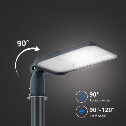 Brilagi - LED-Außen-Straßenleuchte mit Mast und Gelenk 3 m URBANLIGHT LED/100W/230V anthrazit IP65