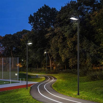 Brilagi - URBANLIGHT LED-Straßenlaterne für den Außenbereich mit 4 m Mast und Gelenk LED/100W/230V, schwarz, IP65