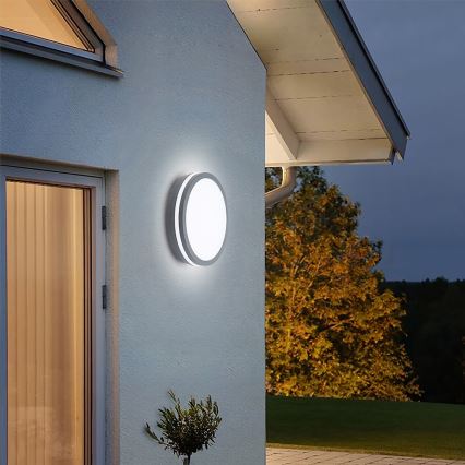 Brilagi - LED-Außenleuchte mit Sensor BENE LED/24W/230V Ø 26 cm anthrazit IP54