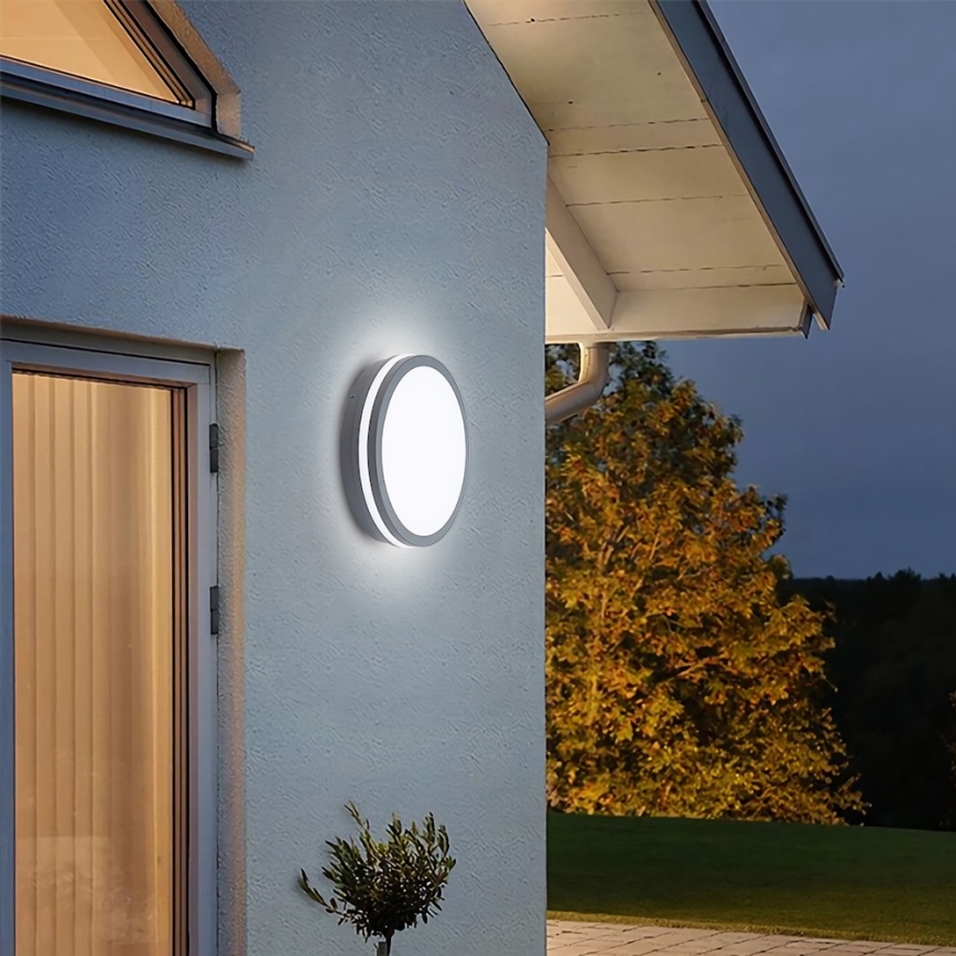 Brilagi - LED-Außenleuchte mit Sensor BENE LED/24W/230V Ø 26 cm anthrazit IP54