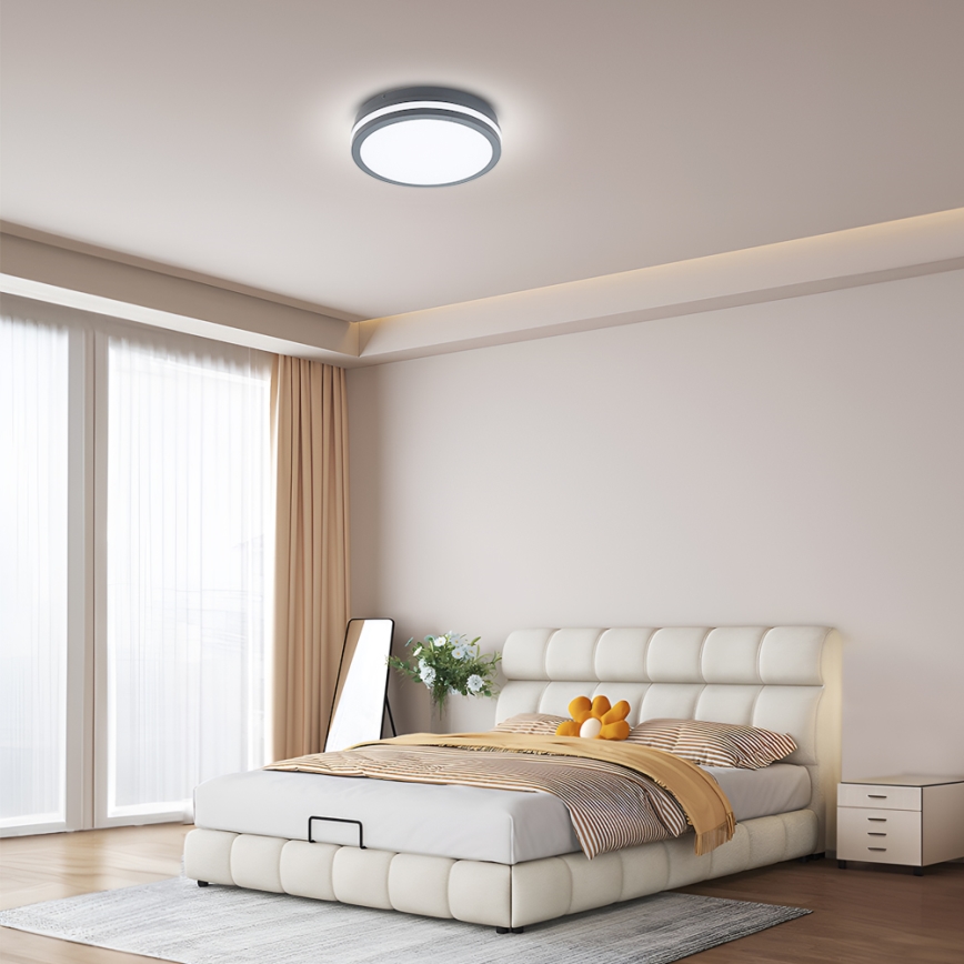 Brilagi - LED-Außenleuchte mit Sensor BENE LED/24W/230V Ø 26 cm anthrazit IP54