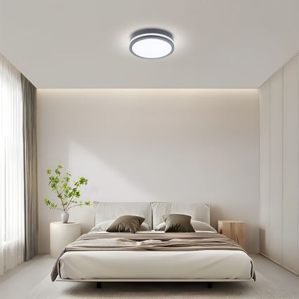 Brilagi - LED-Außenleuchte mit Sensor BENE LED/24W/230V Ø 26 cm anthrazit IP54